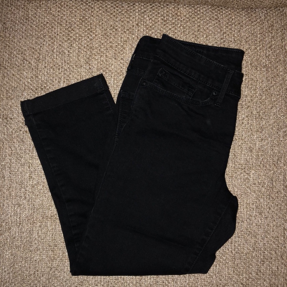 Levi's Denizen Modern Crop Black Jeans